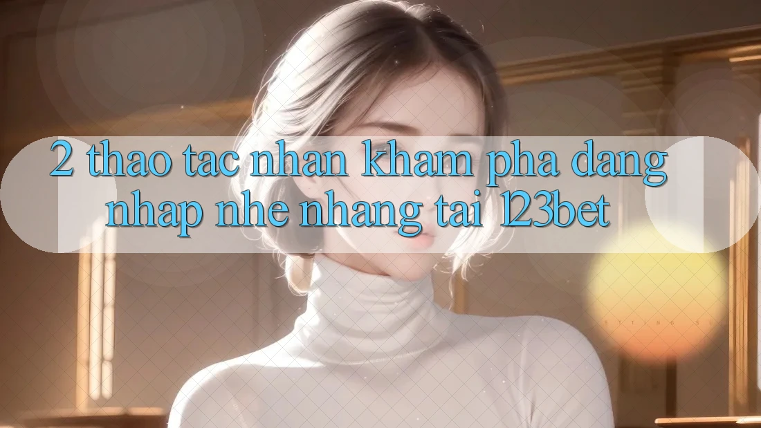 2. Thao tác Nhận khám phá “Đăng Nhập Nhẹ nhàng” Tại 123bet