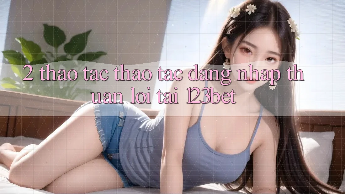 2. Thao tác Thao tác “Đăng Nhập Thuận lợi” Tại 123bet 2. Thao tác Thao tác “Đăng Nhập Thuận lợi” Tại 123bet