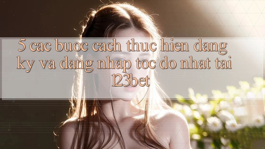 5. Các bước Cách thực hiện Đăng Ký Và Đăng Nhập Tốc độ Nhất Tại 123bet