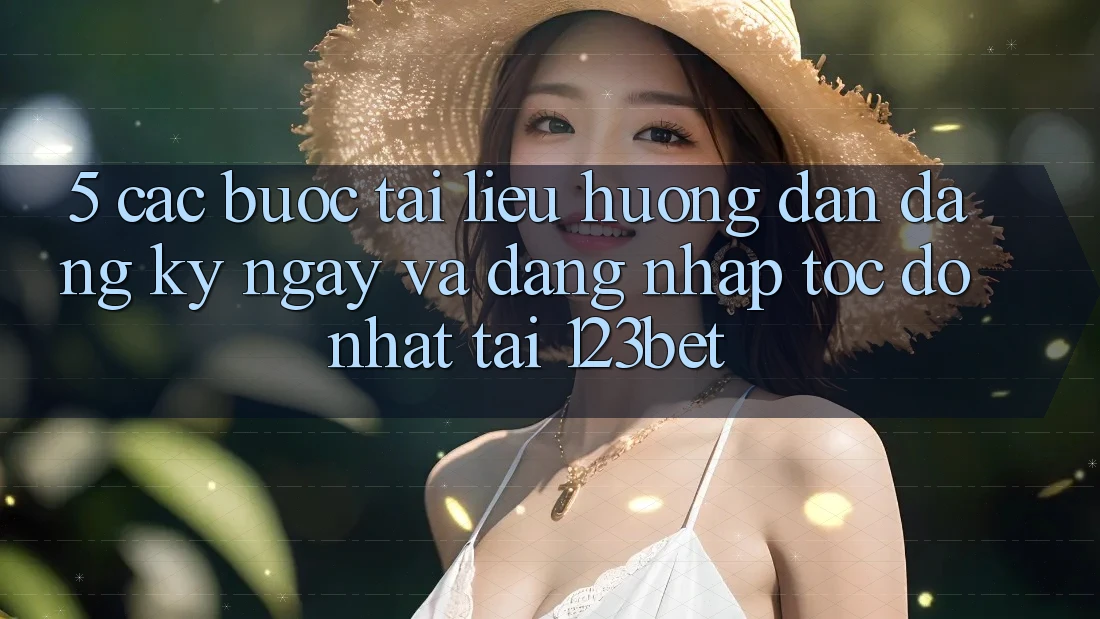 5. Các bước Tài liệu hướng dẫn Đăng ký ngay Và Đăng Nhập Tốc độ Nhất Tại 123bet