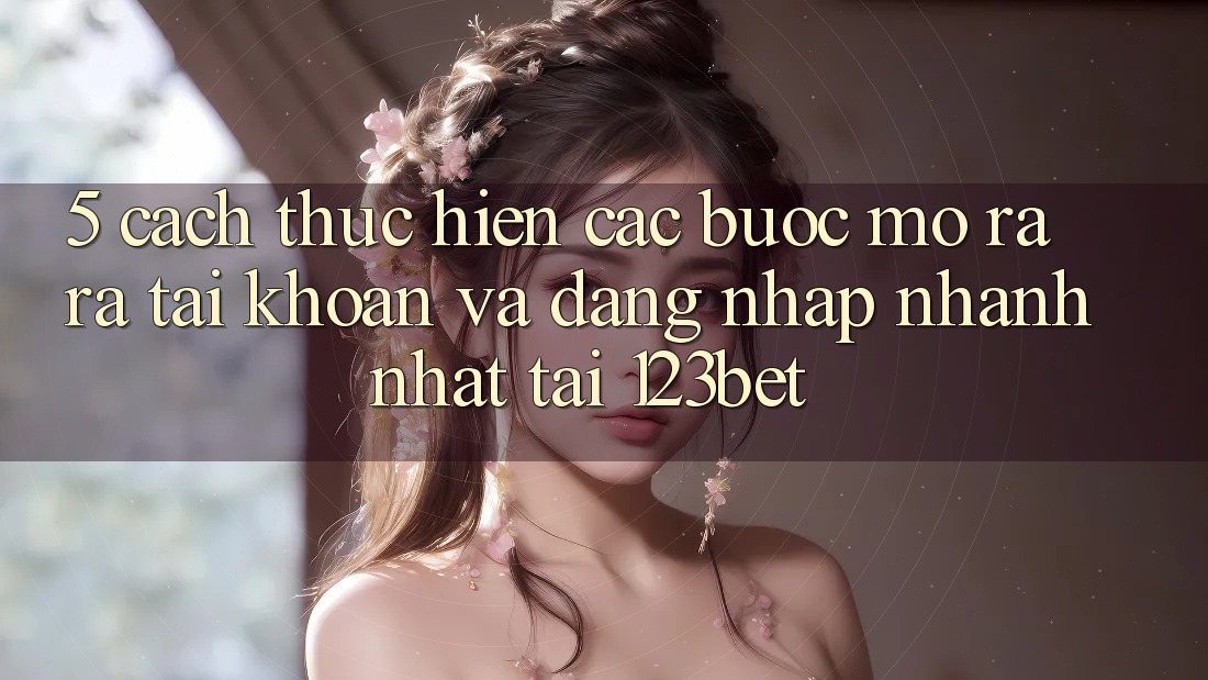 5. Cách thực hiện Các Bước Mở ra ra tài khoản Và Đăng Nhập Nhanh Nhất Tại 123bet