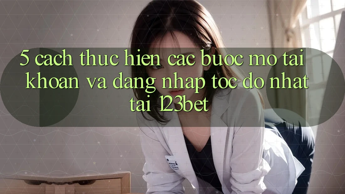 5. Cách thực hiện Các Bước Mở tài khoản Và Đăng Nhập Tốc độ Nhất Tại 123bet