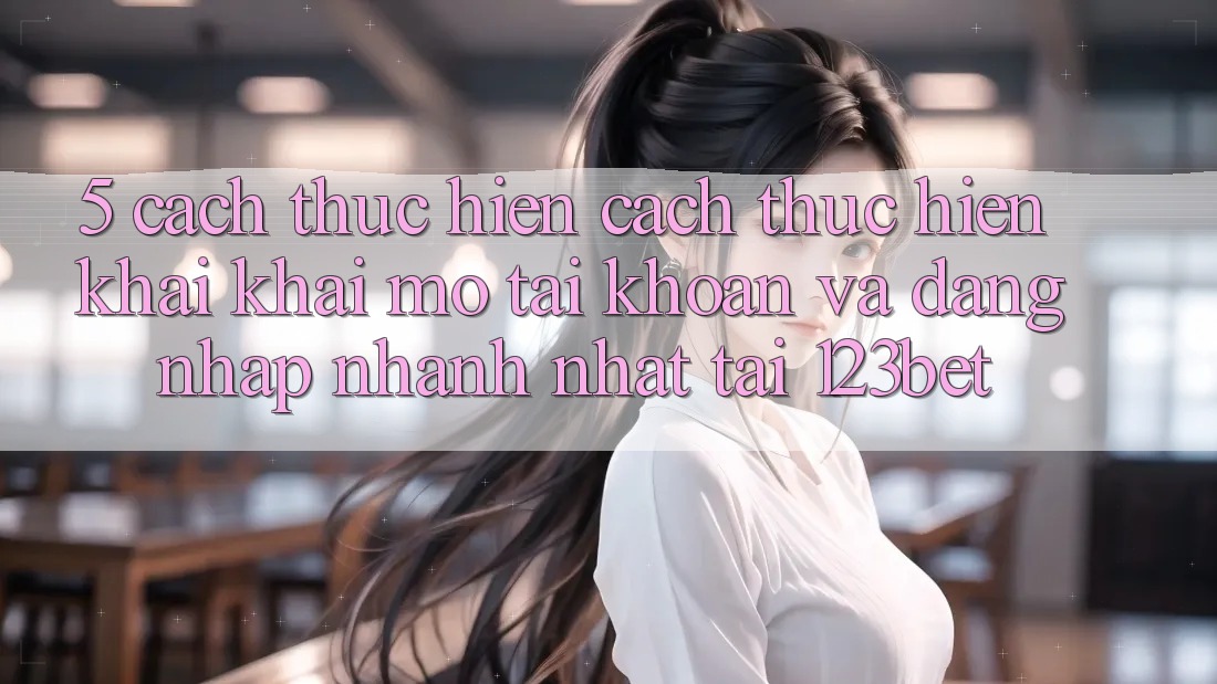 5. Cách thực hiện Cách thực hiện Khai khai mở tài khoản Và Đăng Nhập Nhanh Nhất Tại 123bet