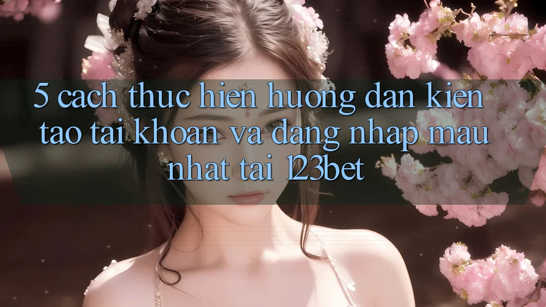 5. Cách thực hiện Hướng dẫn Kiến tạo tài khoản Và Đăng Nhập Mau Nhất Tại 123bet
