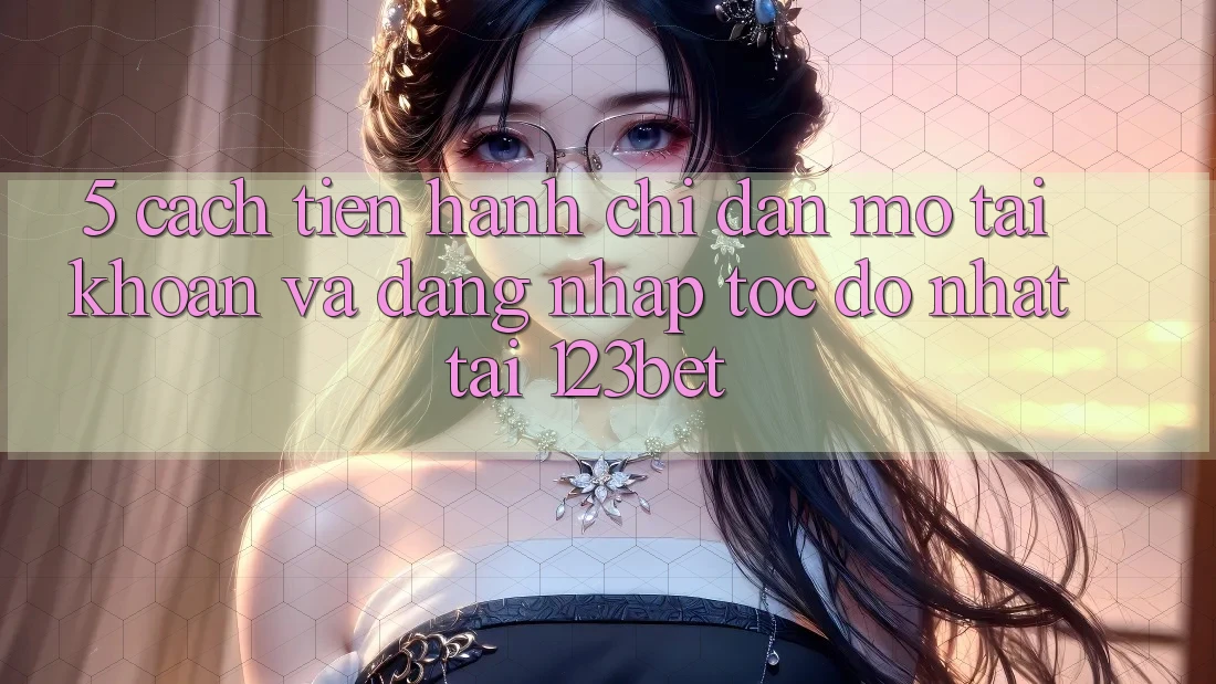 5. Cách tiến hành Chỉ dẫn Mở tài khoản Và Đăng Nhập Tốc độ Nhất Tại 123bet
