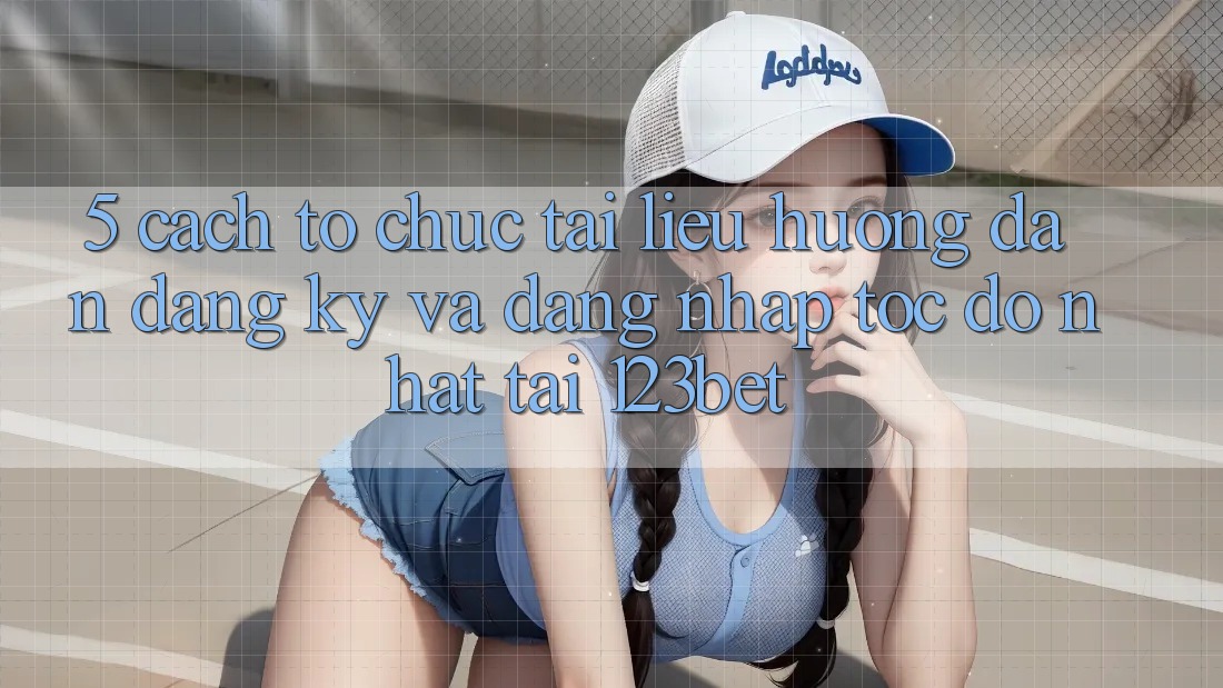 5. Cách tổ chức Tài liệu hướng dẫn Đăng Ký Và Đăng Nhập Tốc độ Nhất Tại 123bet