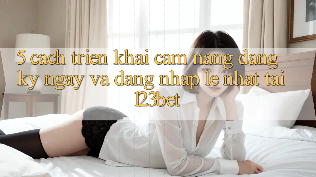 5. Cách triển khai Cẩm nang Đăng ký ngay Và Đăng Nhập Lẹ Nhất Tại 123bet