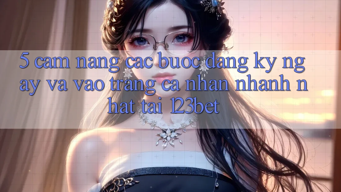 5. Cẩm nang Các Bước Đăng ký ngay Và Vào trang cá nhân Nhanh Nhất Tại 123bet