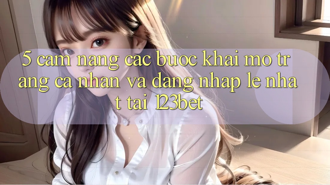 5. Cẩm nang Các Bước Khai mở trang cá nhân Và Đăng Nhập Lẹ Nhất Tại 123bet 5. Cẩm nang Các Bước Khai mở trang cá nhân Và Đăng Nhập Lẹ Nhất Tại 123bet