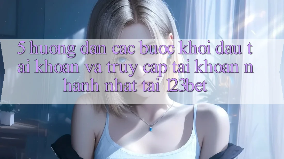 5. Hướng dẫn Các Bước Khởi đầu tài khoản Và Truy cập tài khoản Nhanh Nhất Tại 123bet 5. Hướng dẫn Các Bước Khởi đầu tài khoản Và Truy cập tài khoản Nhanh Nhất Tại 123bet