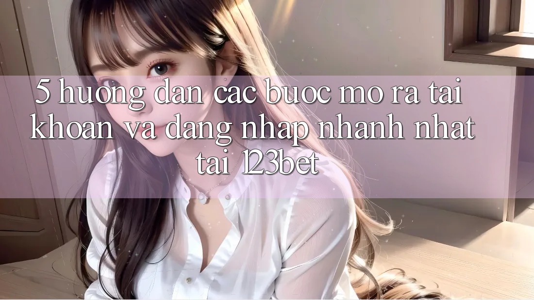 5. Hướng Dẫn Các Bước Mở ra tài khoản Và Đăng Nhập Nhanh Nhất Tại 123bet