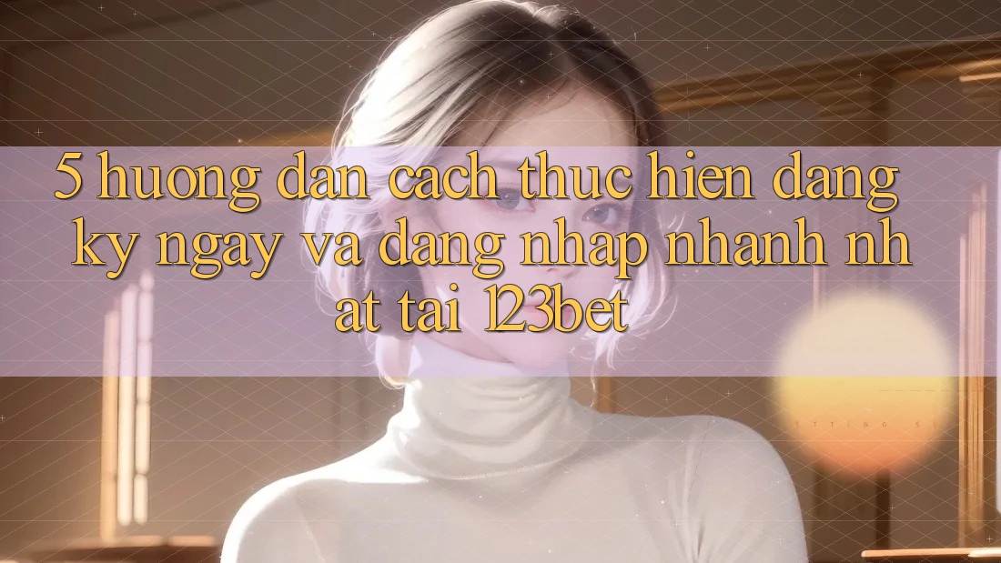 5. Hướng Dẫn Cách thực hiện Đăng ký ngay Và Đăng Nhập Nhanh Nhất Tại 123bet