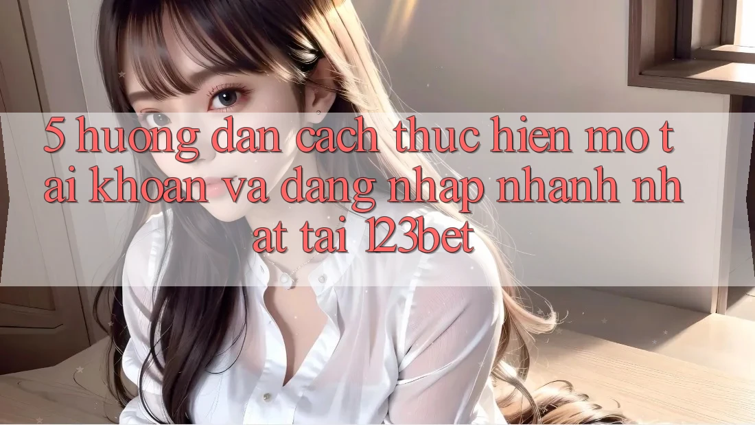 5. Hướng Dẫn Cách thực hiện Mở tài khoản Và Đăng Nhập Nhanh Nhất Tại 123bet
