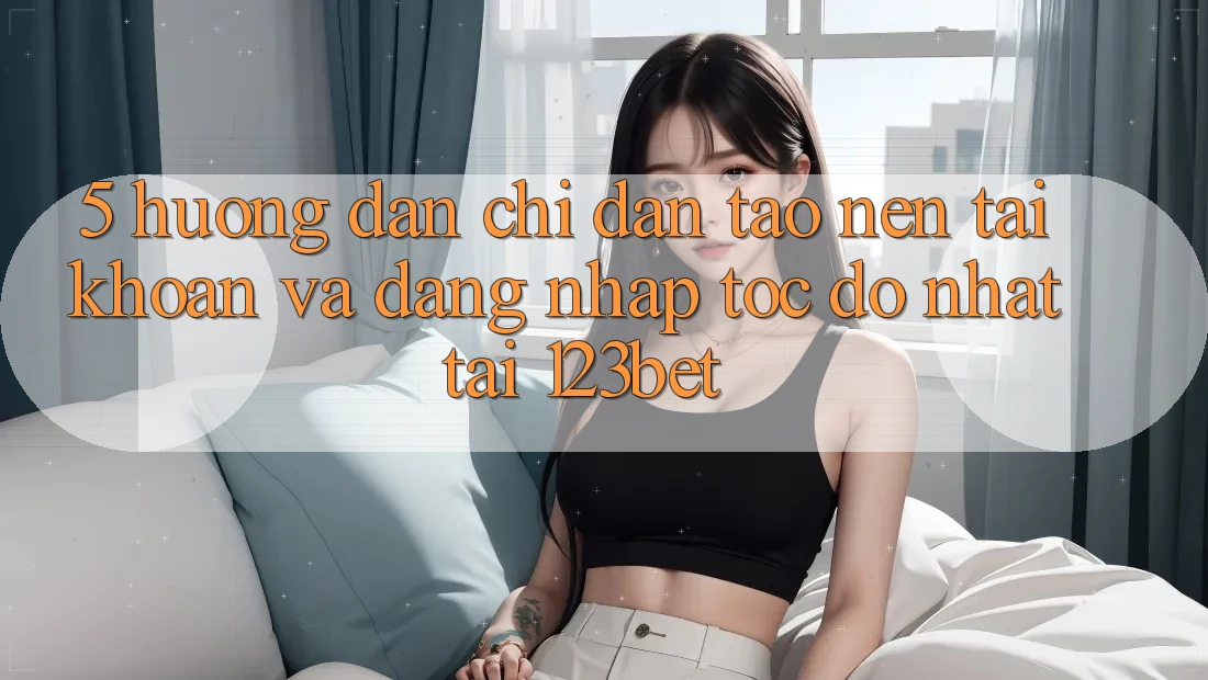 5. Hướng Dẫn Chỉ dẫn Tạo nên tài khoản Và Đăng nhập Tốc độ Nhất Tại 123bet