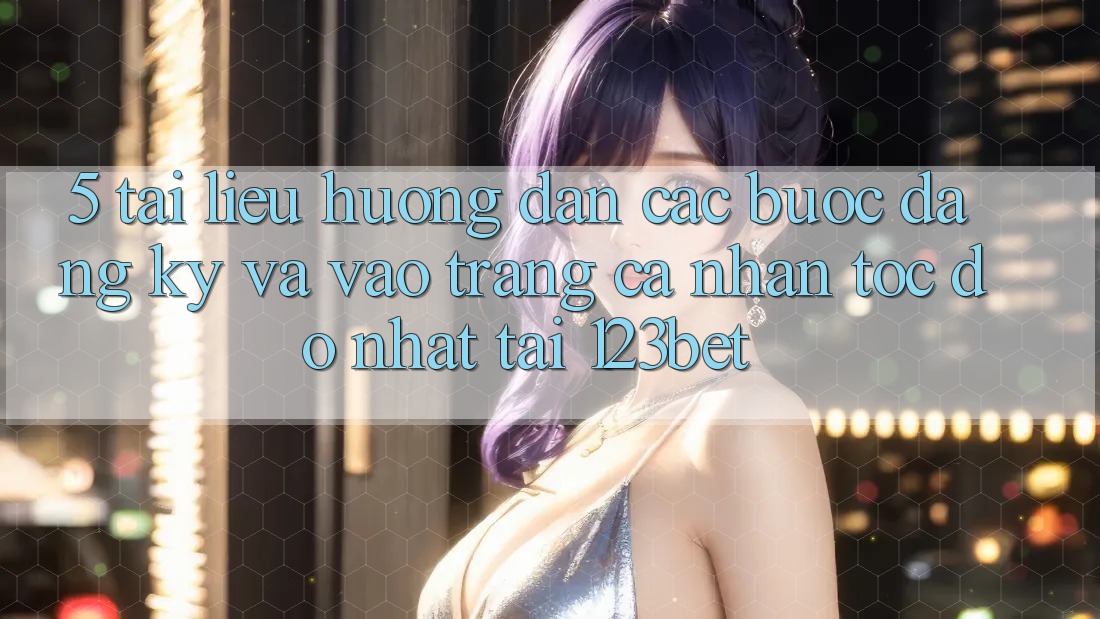 5. Tài liệu hướng dẫn Các Bước Đăng Ký Và Vào trang cá nhân Tốc độ Nhất Tại 123bet