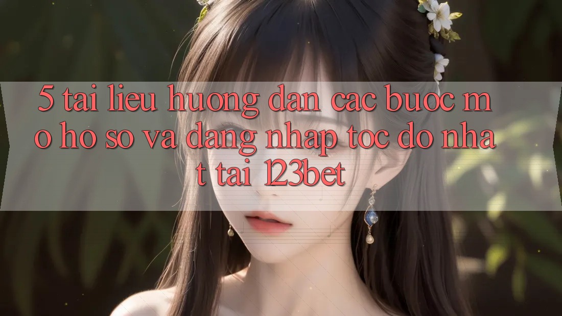 5. Tài liệu hướng dẫn Các Bước Mở hồ sơ Và Đăng Nhập Tốc độ Nhất Tại 123bet