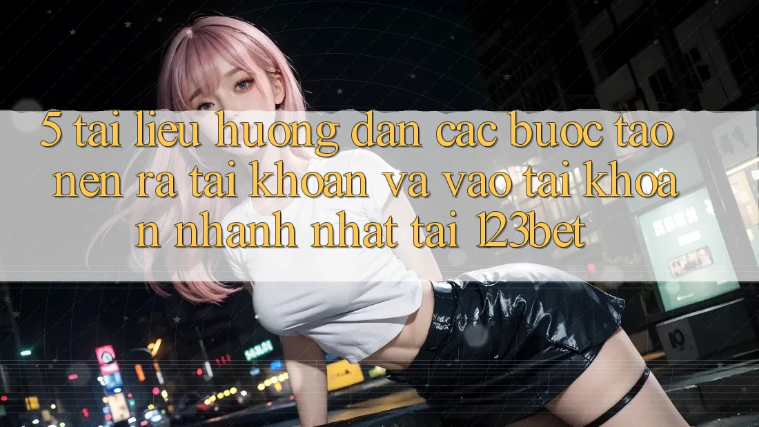 5. Tài liệu hướng dẫn Các Bước Tạo nên ra tài khoản Và Vào tài khoản Nhanh Nhất Tại 123bet