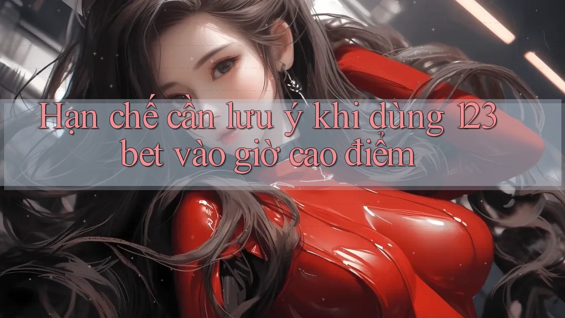 Hạn chế cần lưu ý khi dùng 123bet vào giờ cao điểm