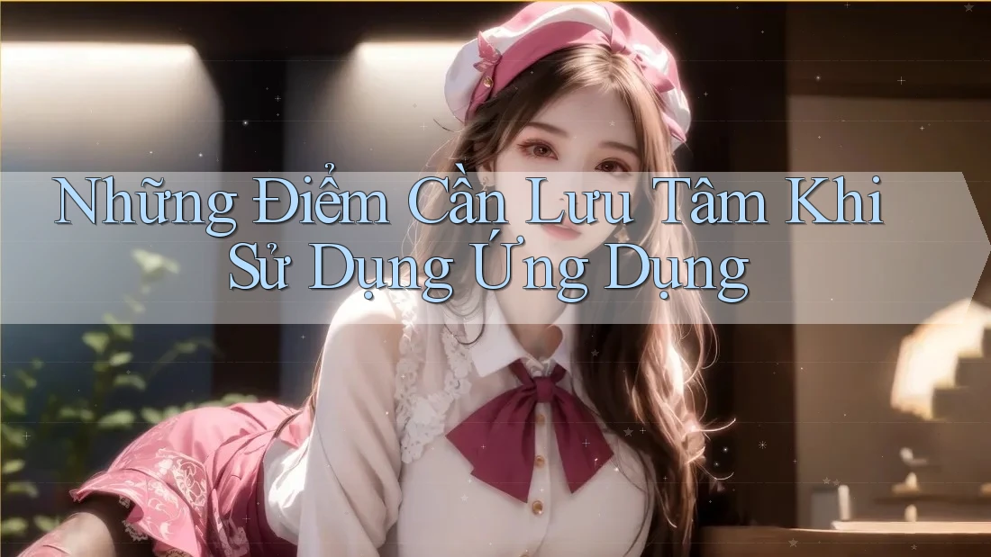 Những Điểm Cần Lưu Tâm Khi Sử Dụng Ứng Dụng