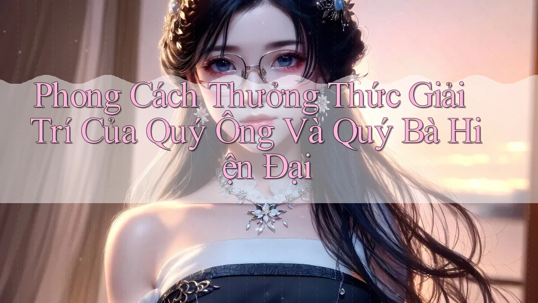 Phong Cách Thưởng Thức Giải Trí Của Quý Ông Và Quý Bà Hiện Đại Phong Cách Thưởng Thức Giải Trí Của Quý Ông Và Quý Bà Hiện Đại